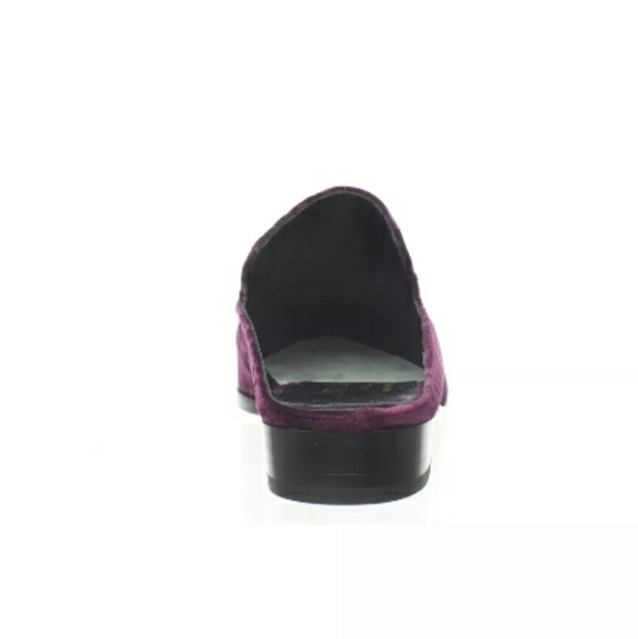 Robert Clergerie Alice Purple Plum Velvet Slip on Mules Sz 5.5 New w/ Box - Picture 11 of 15
